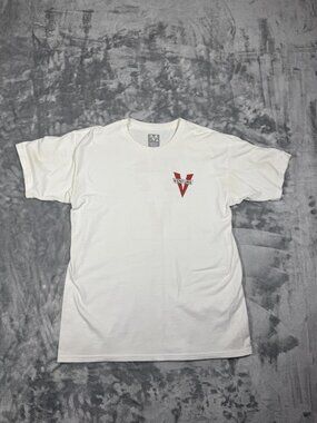 Venture Shirt Mens Large White Team Venture Graphic Skateboard Tee Streetwear